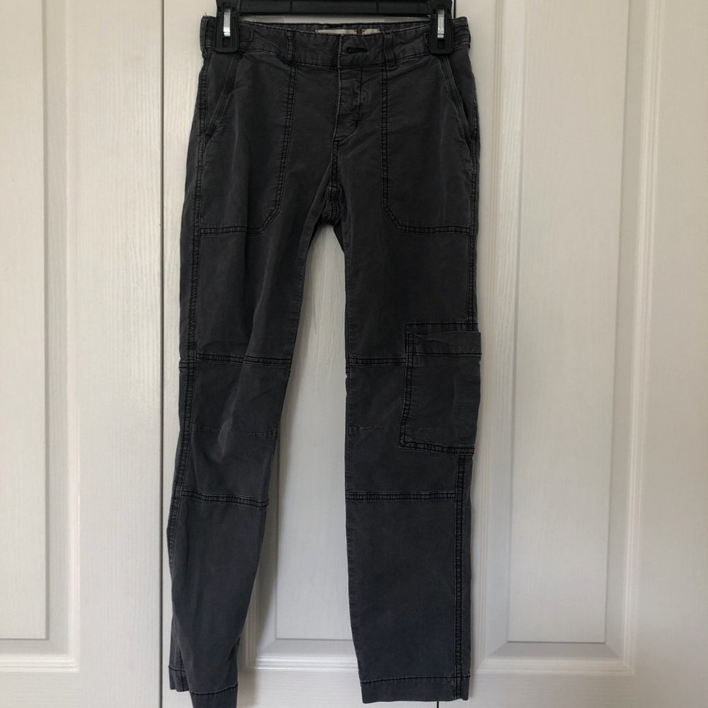 Anthropologie Slim Straight Leg Cargo Pants